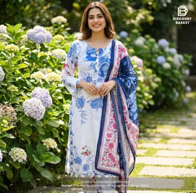 Pakistani Inspired Printed Lawn Set